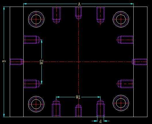 模具吊環平面示意圖