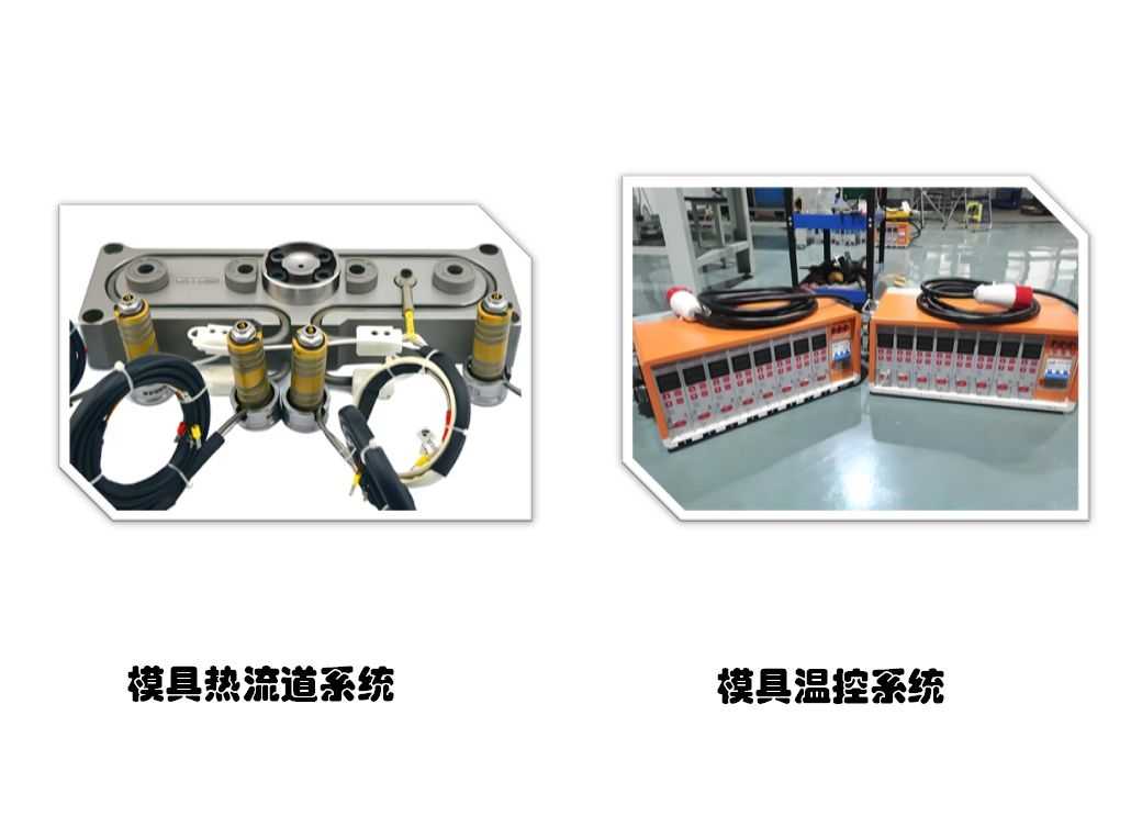 雙色模具熱流道和溫度控制系統示意圖